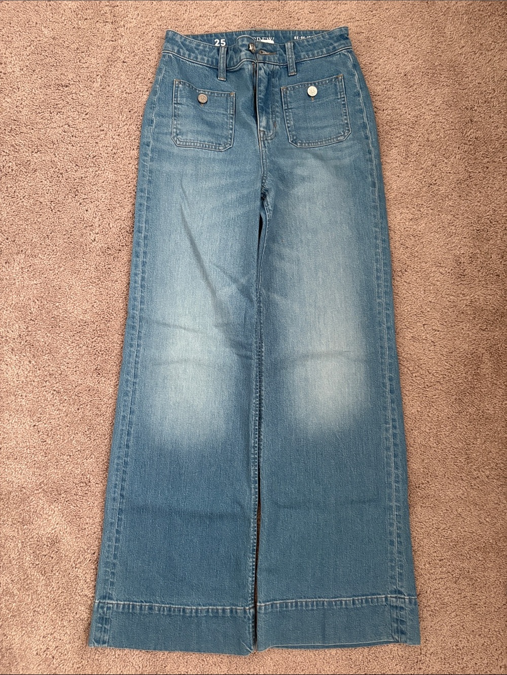 J. Crew High Rise Trouser Jeans, 32 inch inseam, NWT